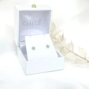 10k Gold Single Star Mini Stud Earrings