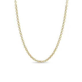 14k Gold Medium Rolo Chain Necklace