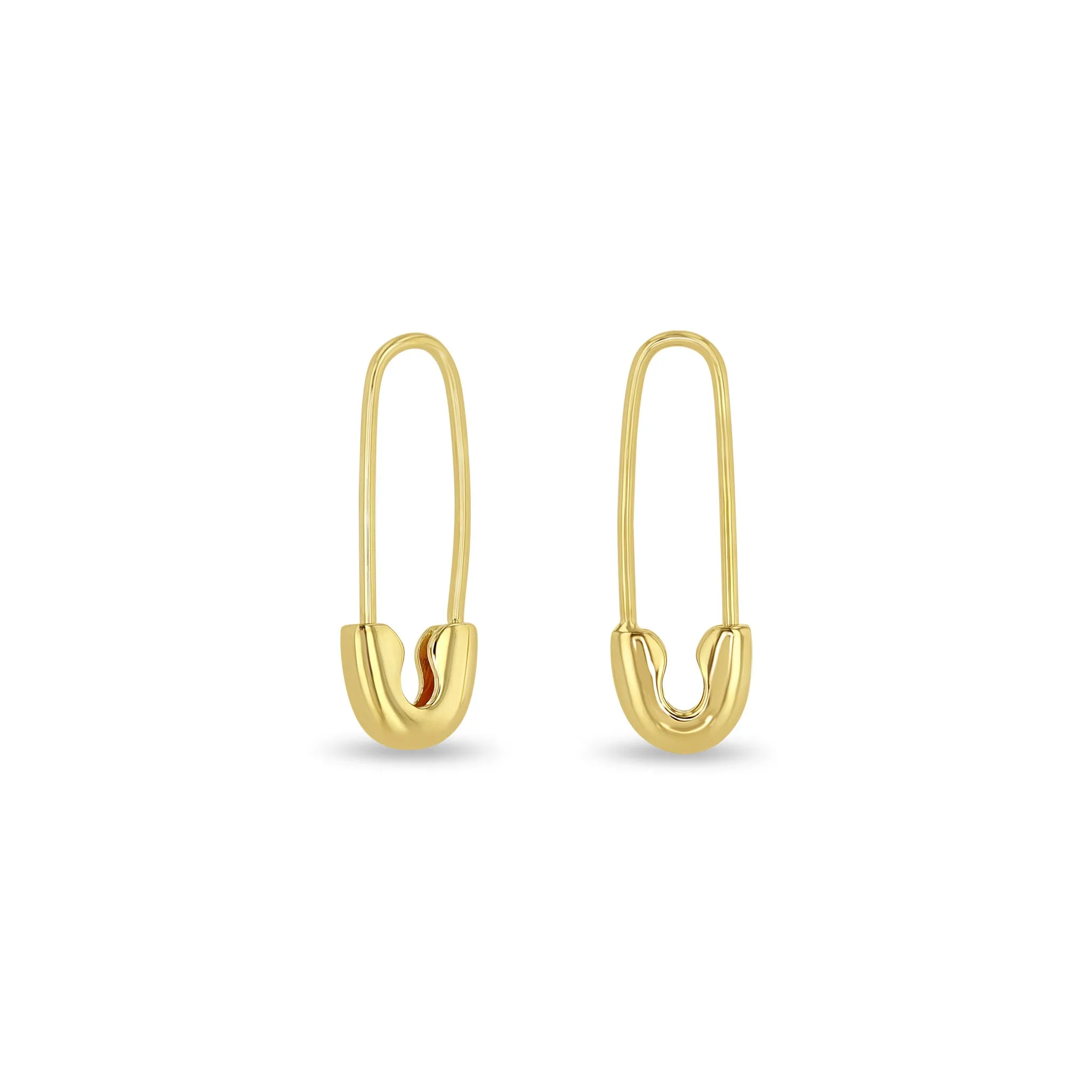 14k Gold Safety Pin Threader Earring