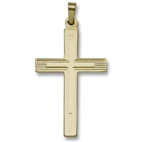 14k Yellow Gold Double Weight Cross 700S/2