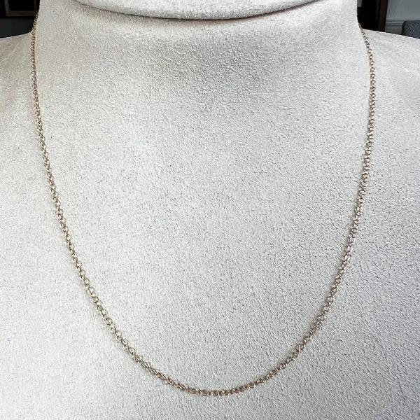 18k Gold Fine Cable Chain