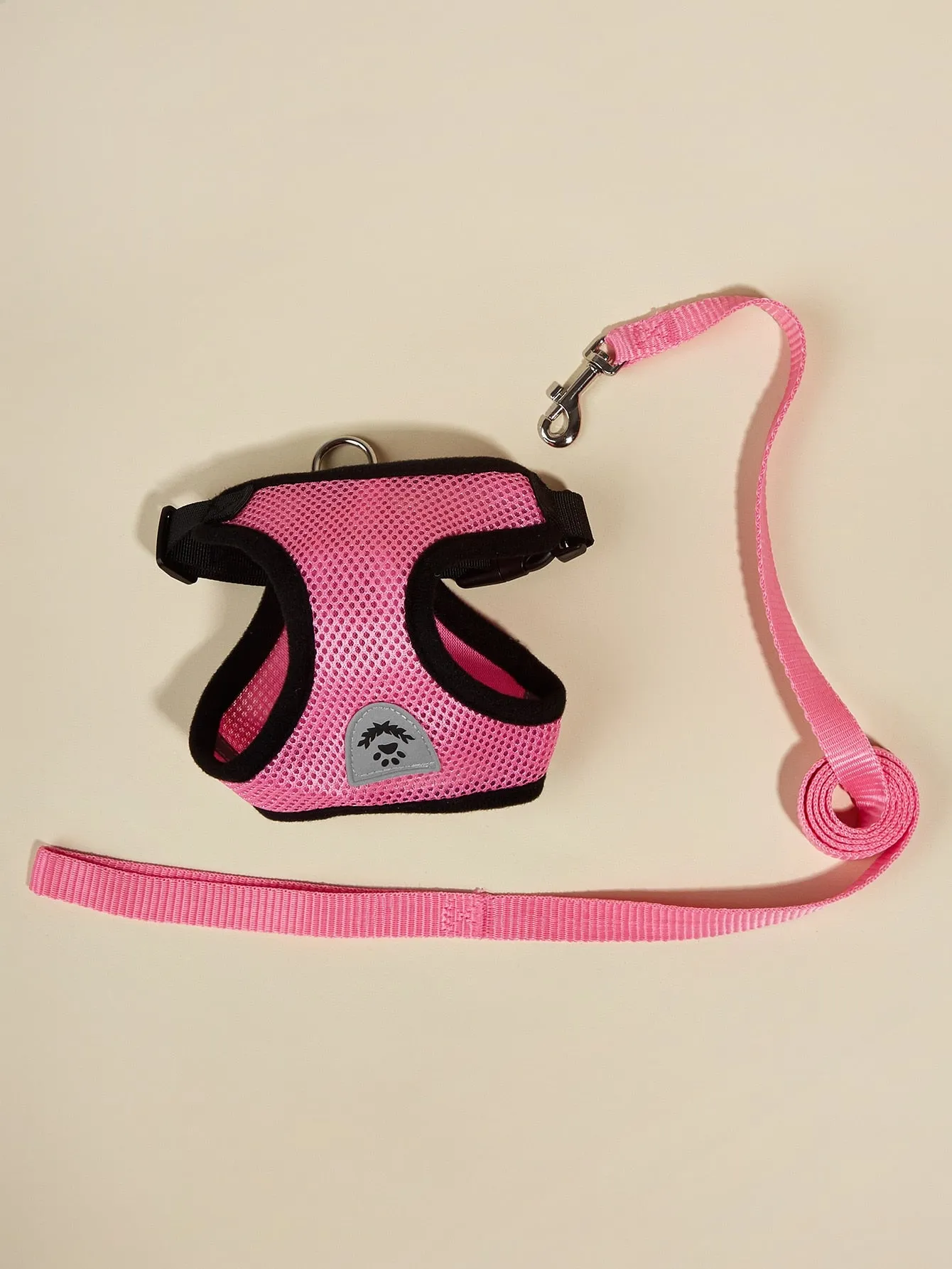 1pc Breathable Cat Harness & 1pc Cat Leash