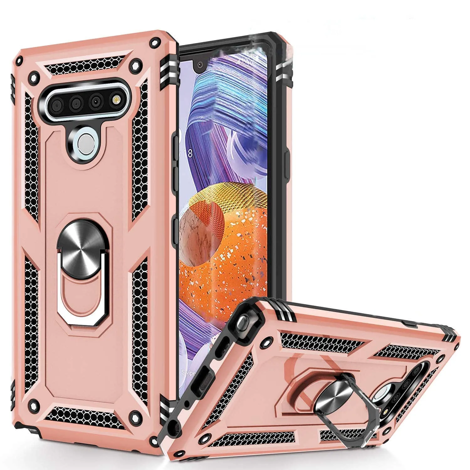 2021 New Luxury Armor Ring Bracket Phone case For LG Stylo6-Fast Delivery