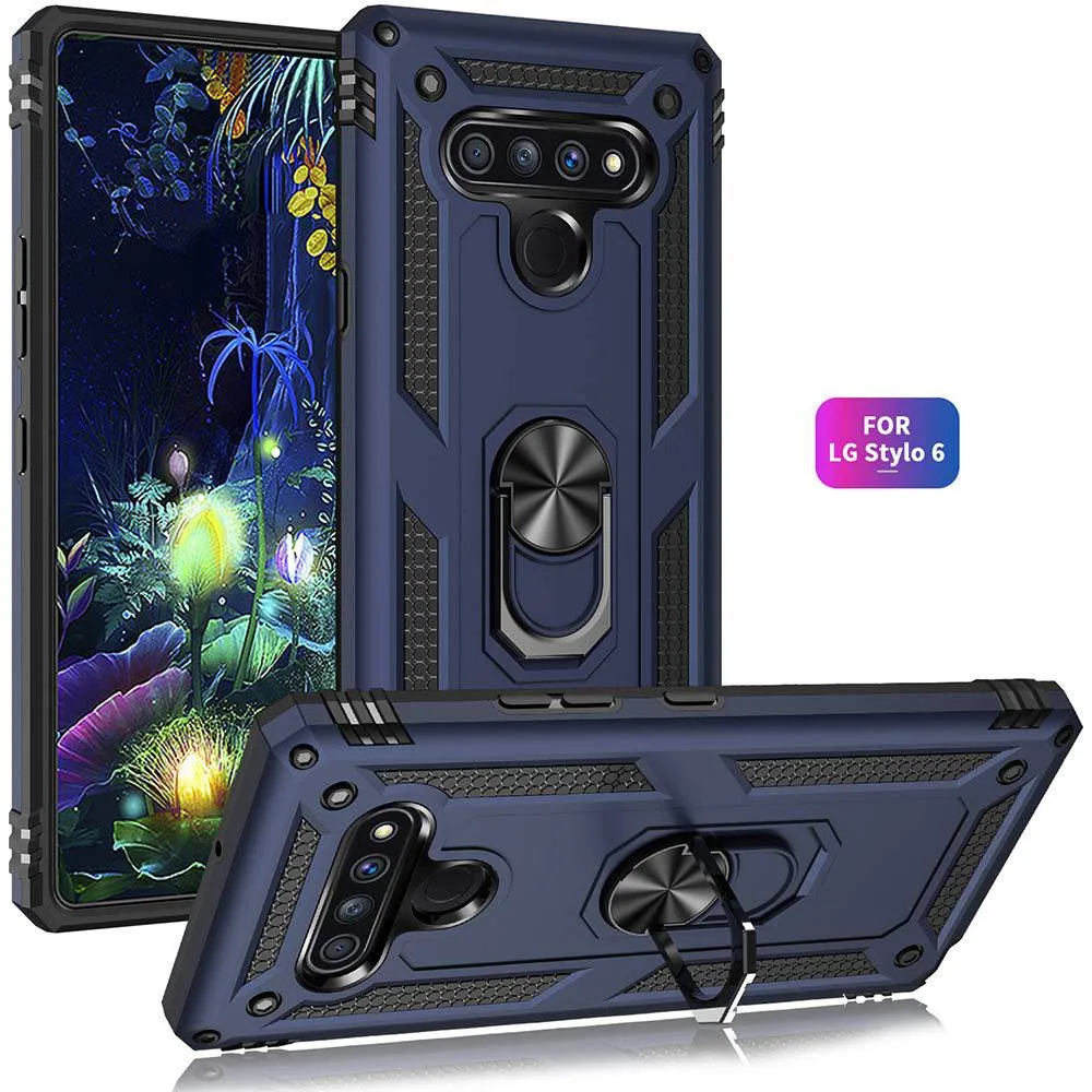 2021 New Luxury Armor Ring Bracket Phone case For LG Stylo6-Fast Delivery