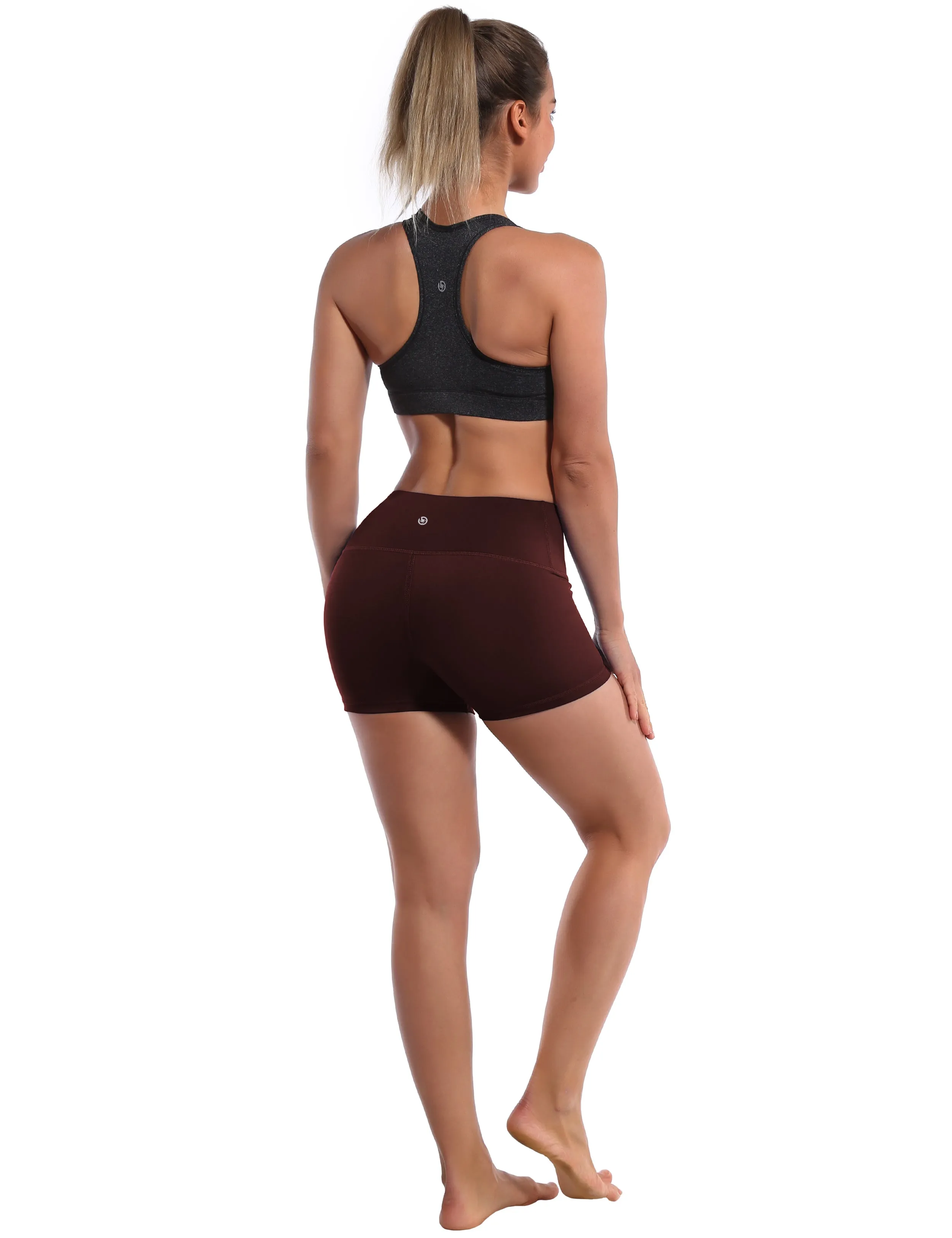 2.5" Yoga Shorts mahoganymaroon