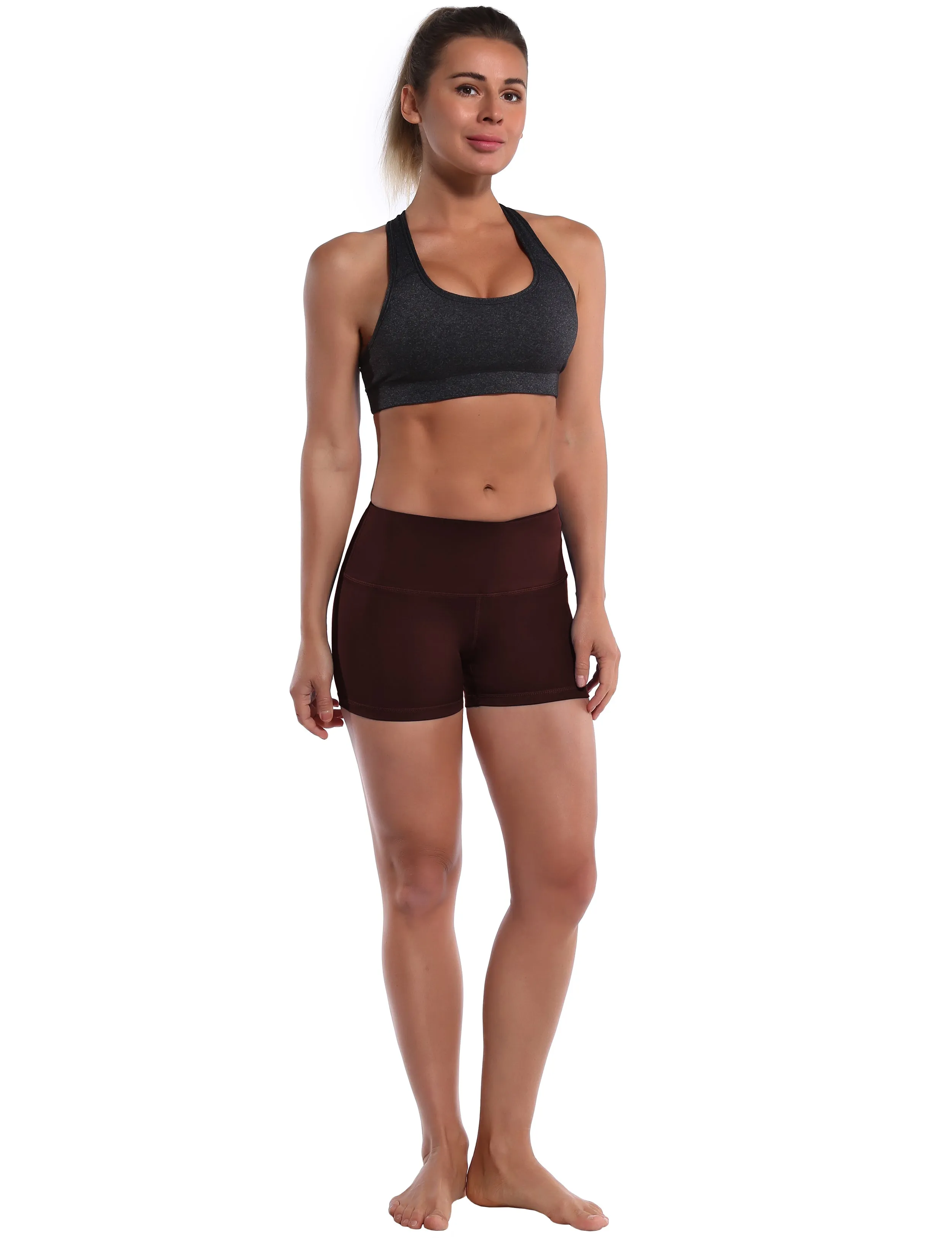 2.5" Yoga Shorts mahoganymaroon