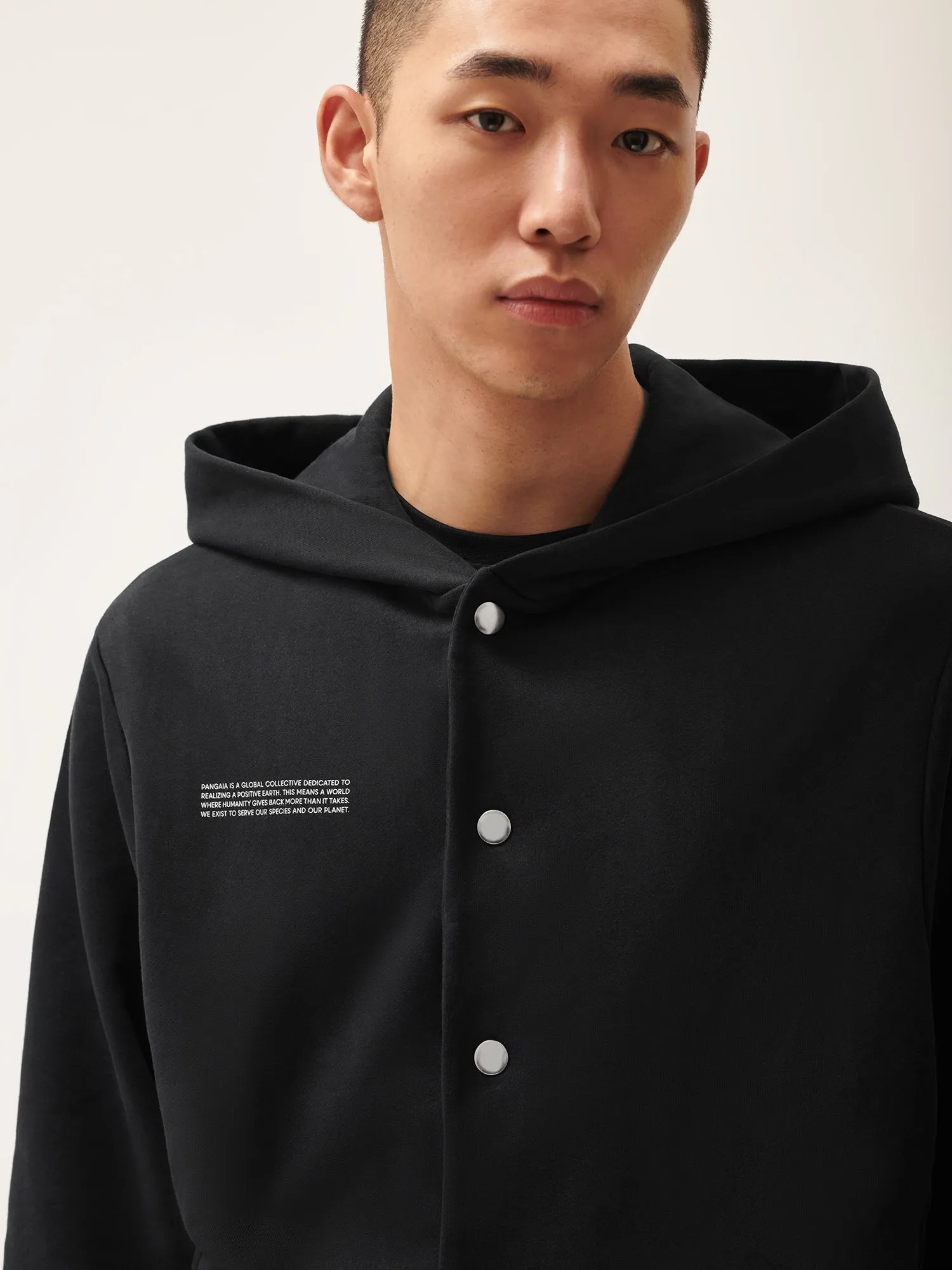 365 Midweight Snap Button Hoodie—Twilight Black