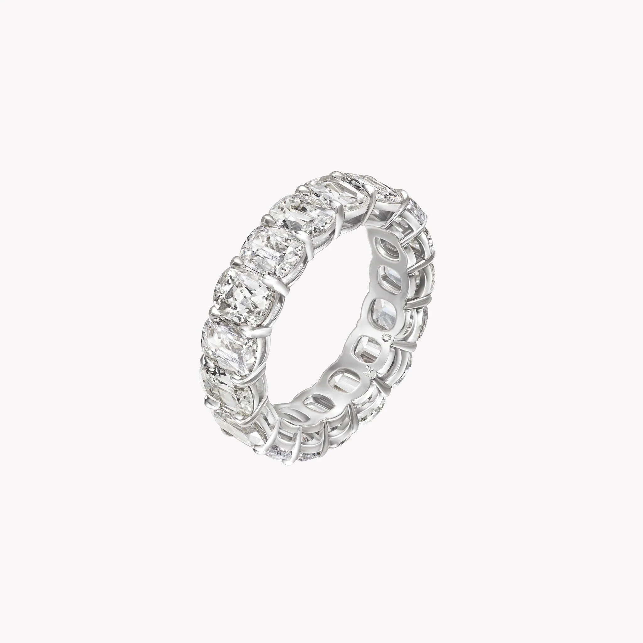 Antique Cushion Cut Diamond Eternity Band .40