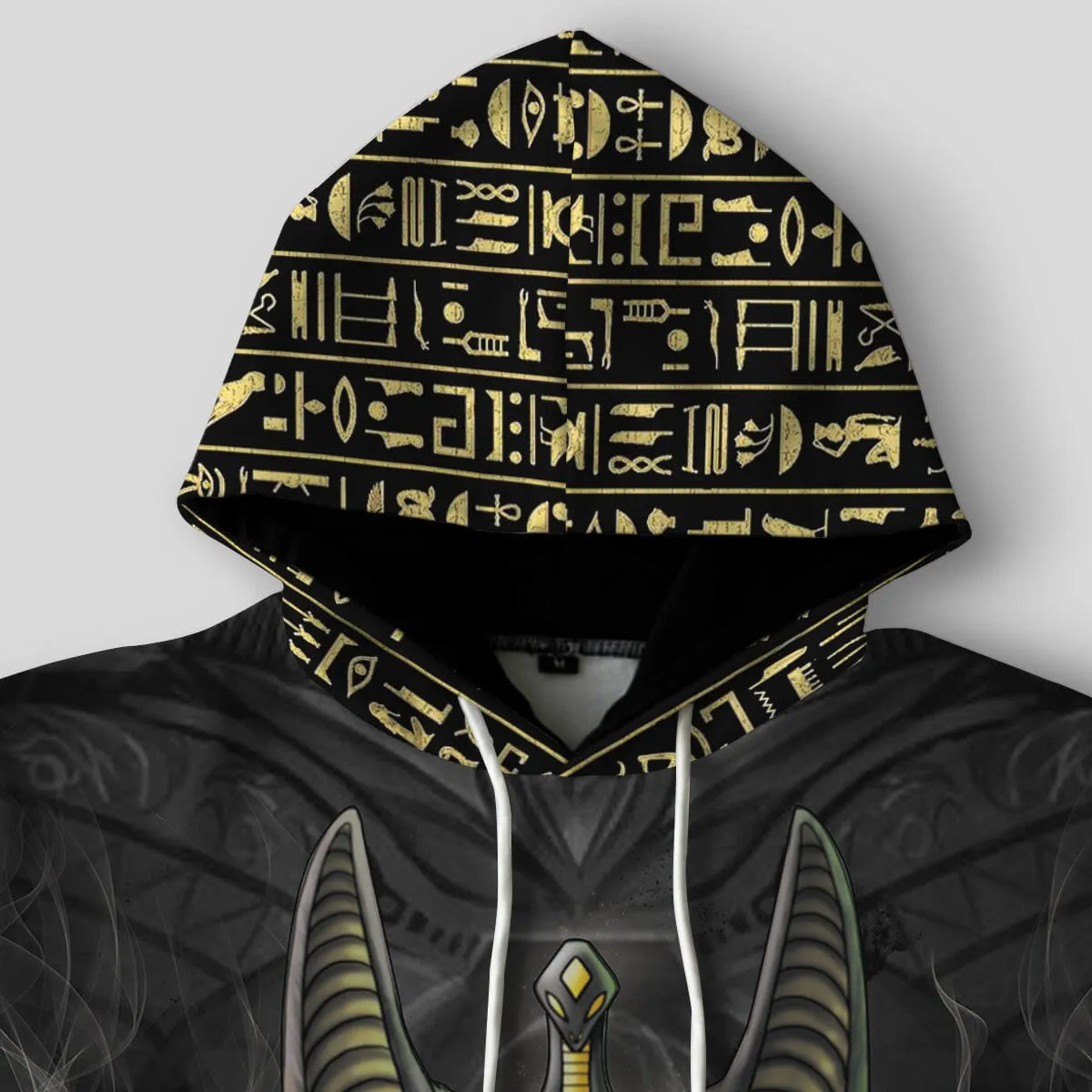 Anubis In Black All-over Hoodie