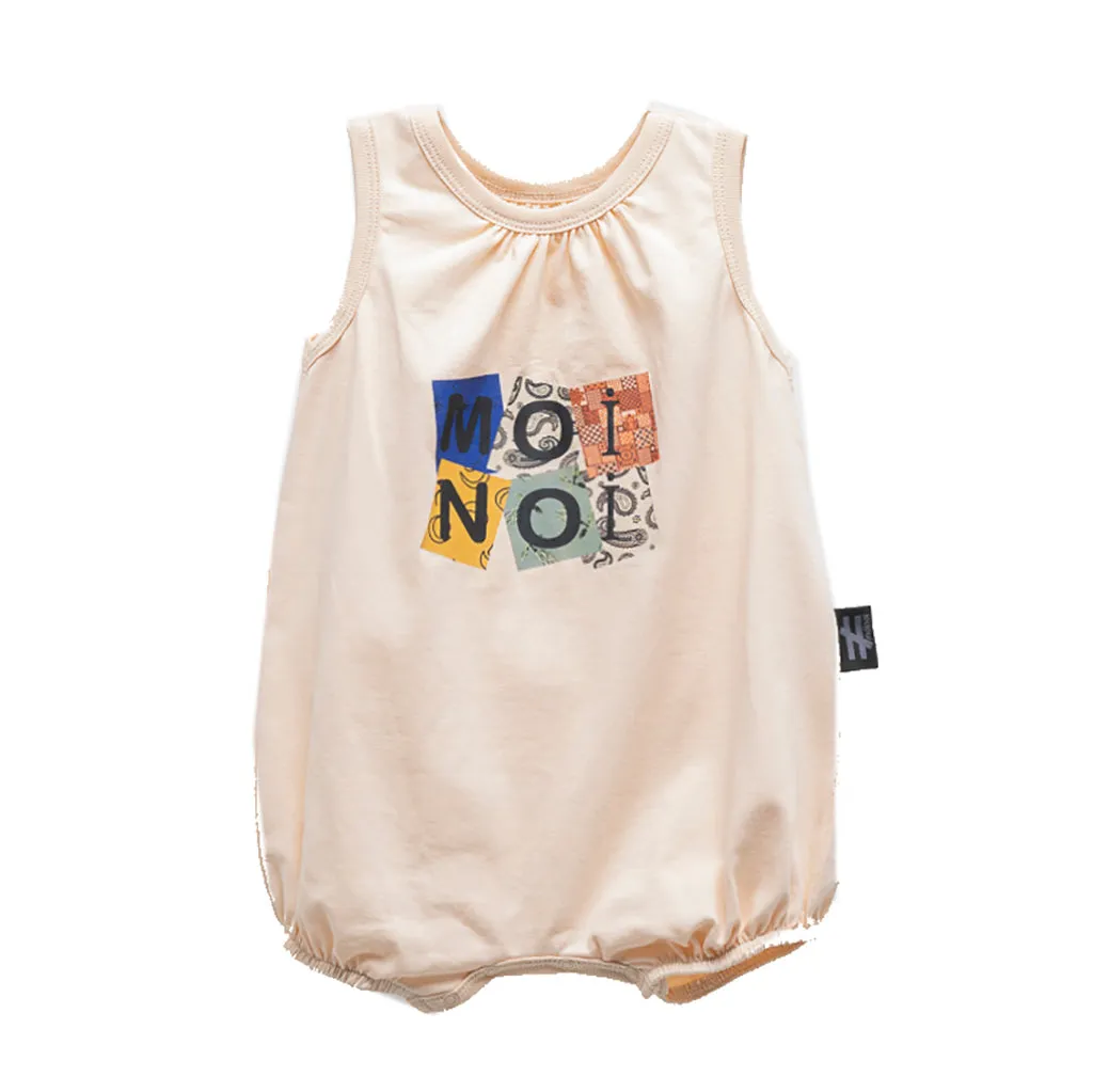 Beige Logo Bodysuit