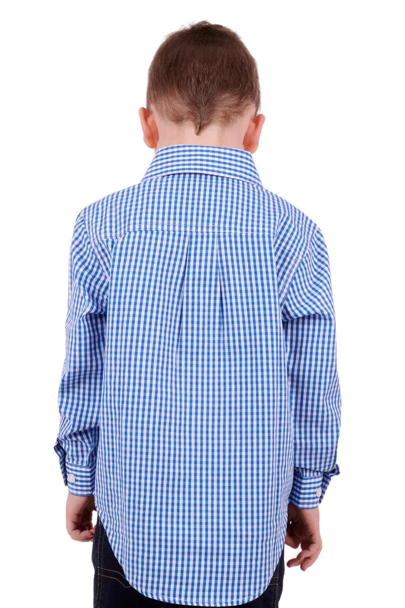 Boys Hard Slog Devin 1/2 Placket Long Sleeve Shirt