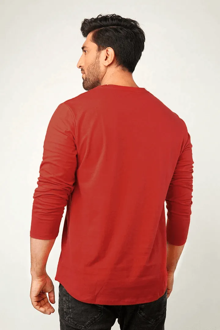 Cherry Full Sleeve T-Shirt Crew Neck