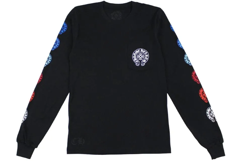 CHROME HEARTS MULTI COLOR HORSE SHOE LONG SLEEVE