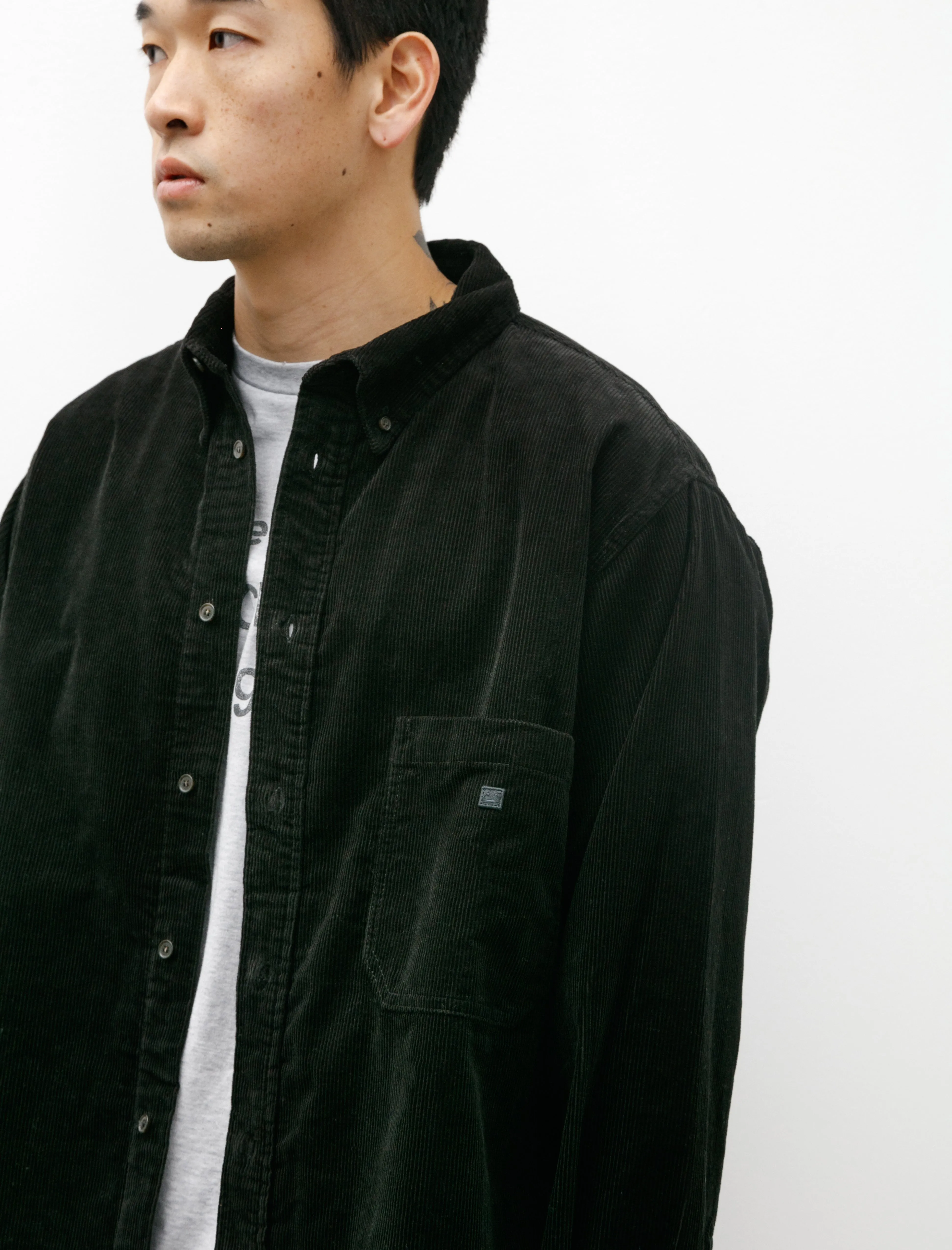 Corduroy Overshirt Black