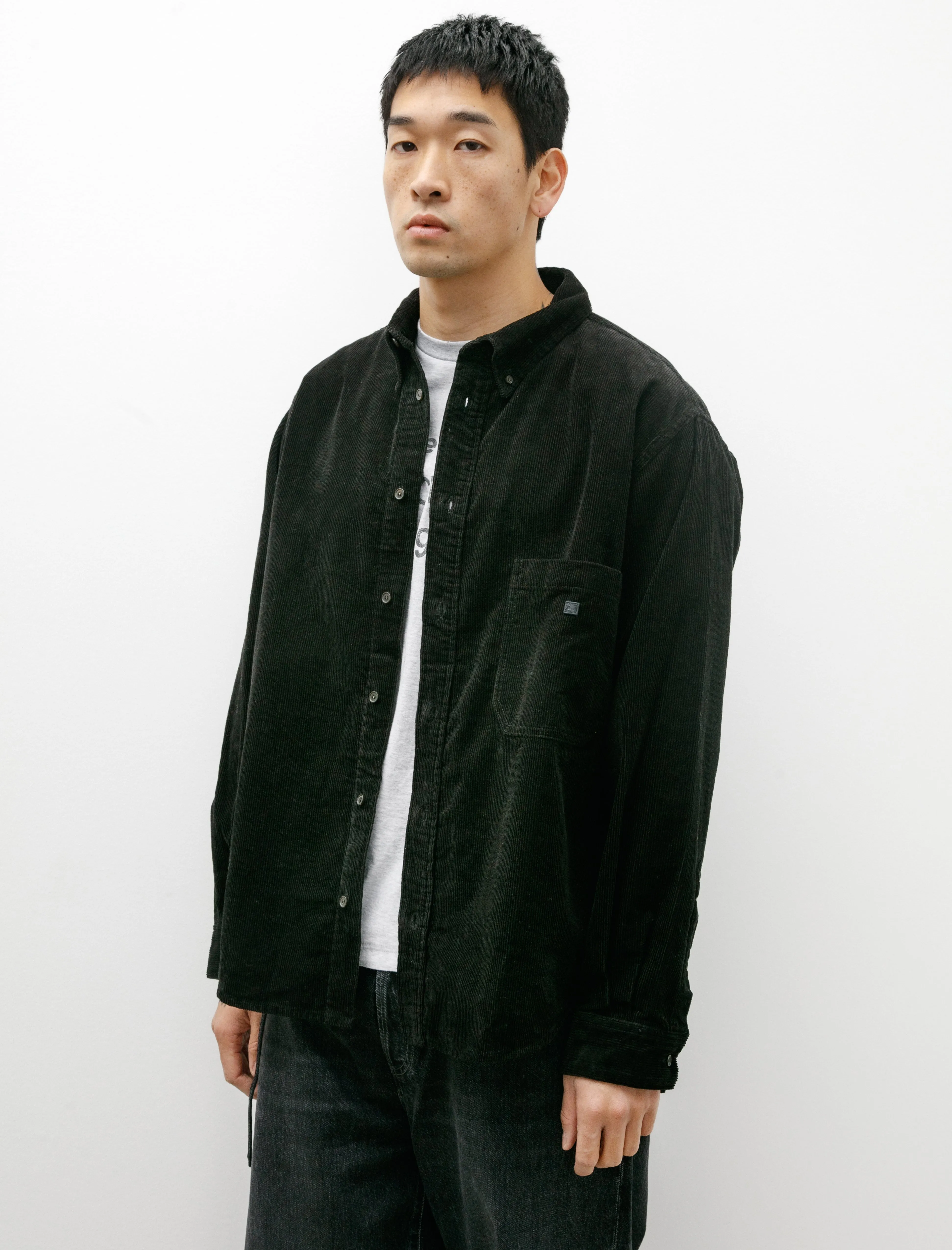 Corduroy Overshirt Black