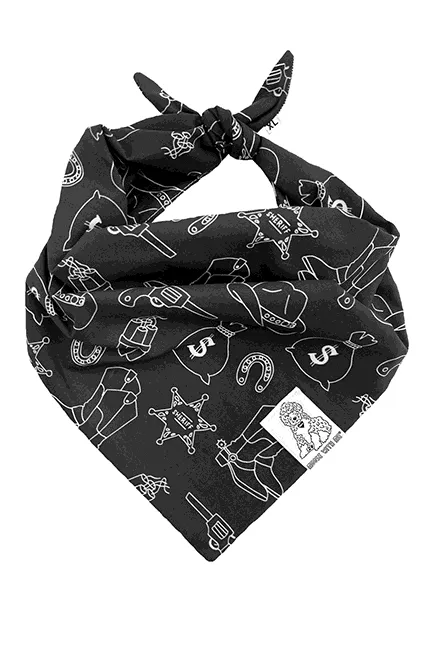 Dog Bandana Western - Customize with Interchangeable Velcro Patches