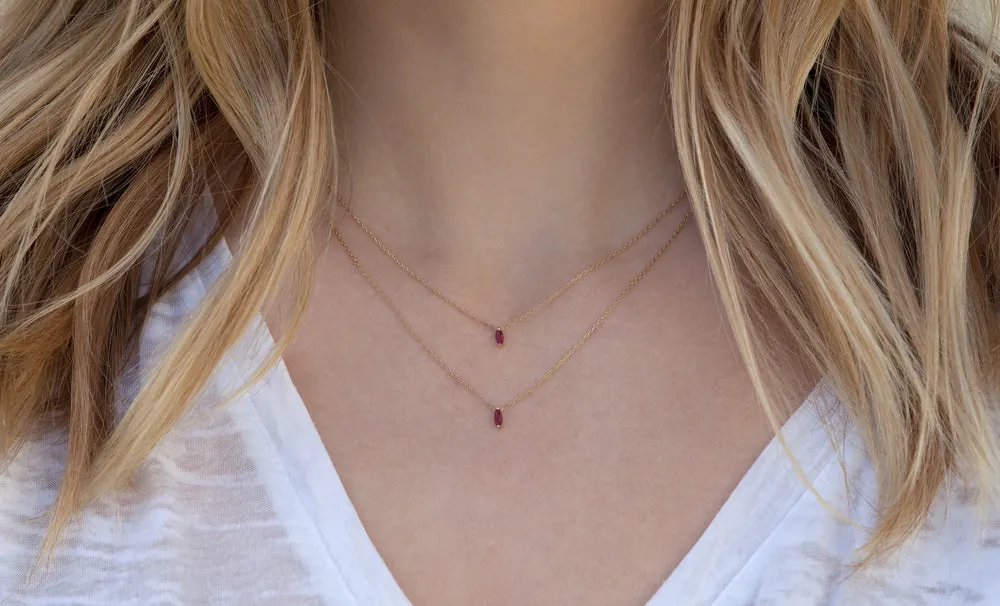 Eclipse Ruby Necklace