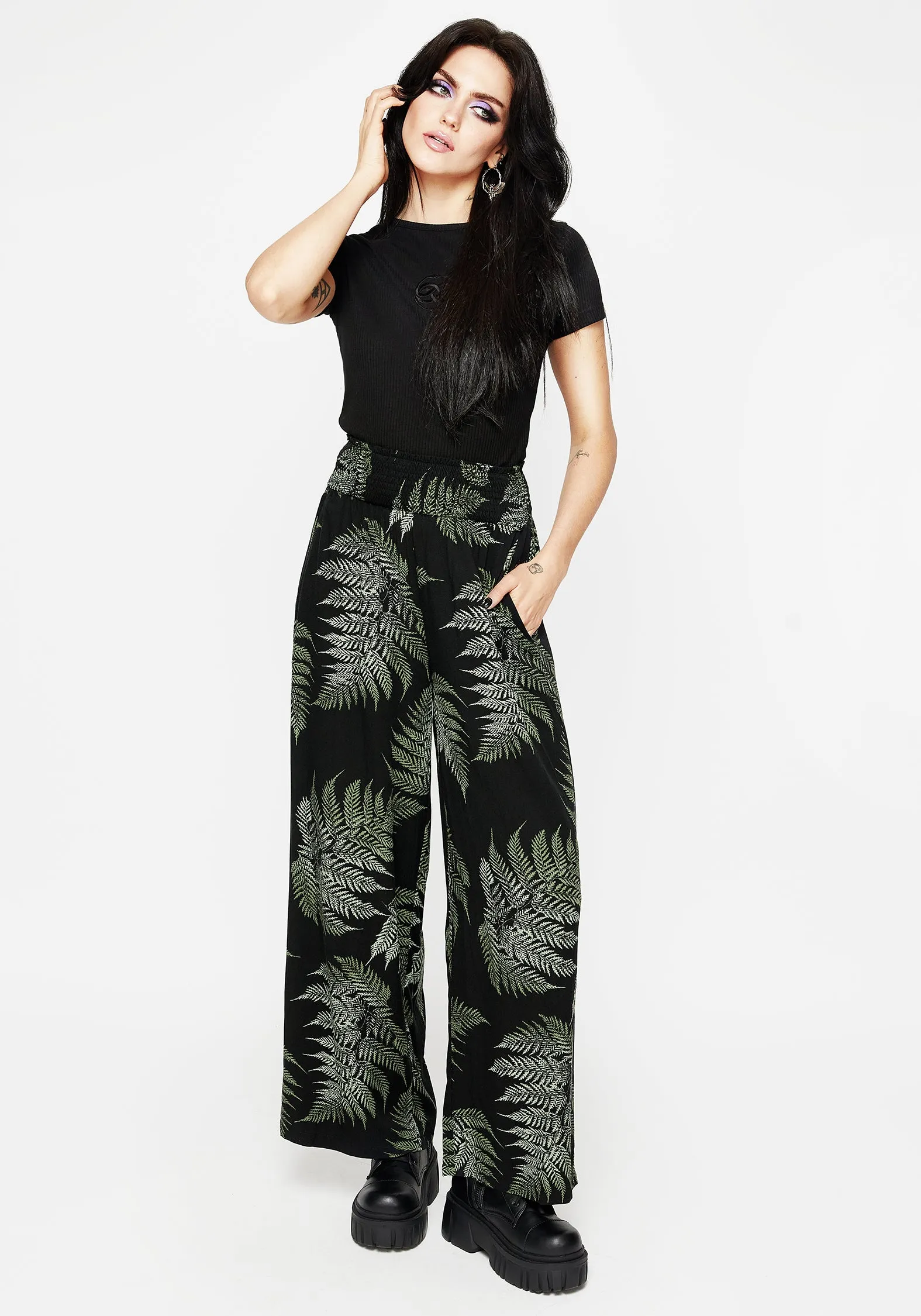 Fern Flowy Trousers