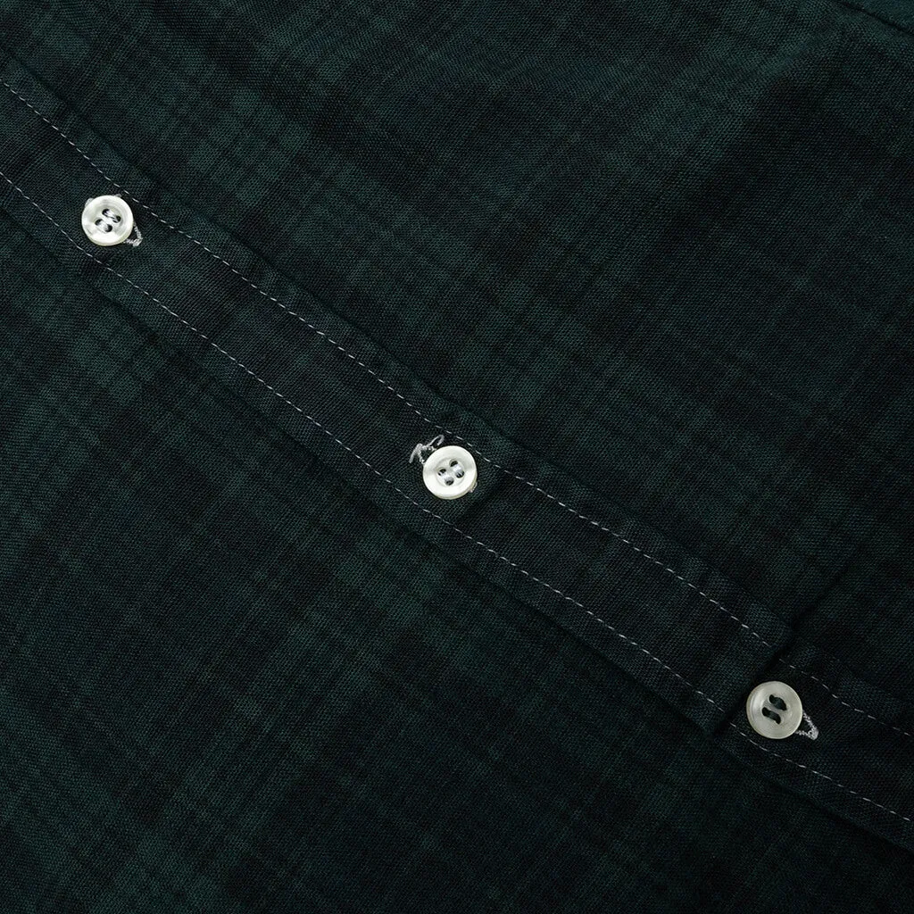 Flannel Shirt 7 Cuts Shirt Over Dye - Green