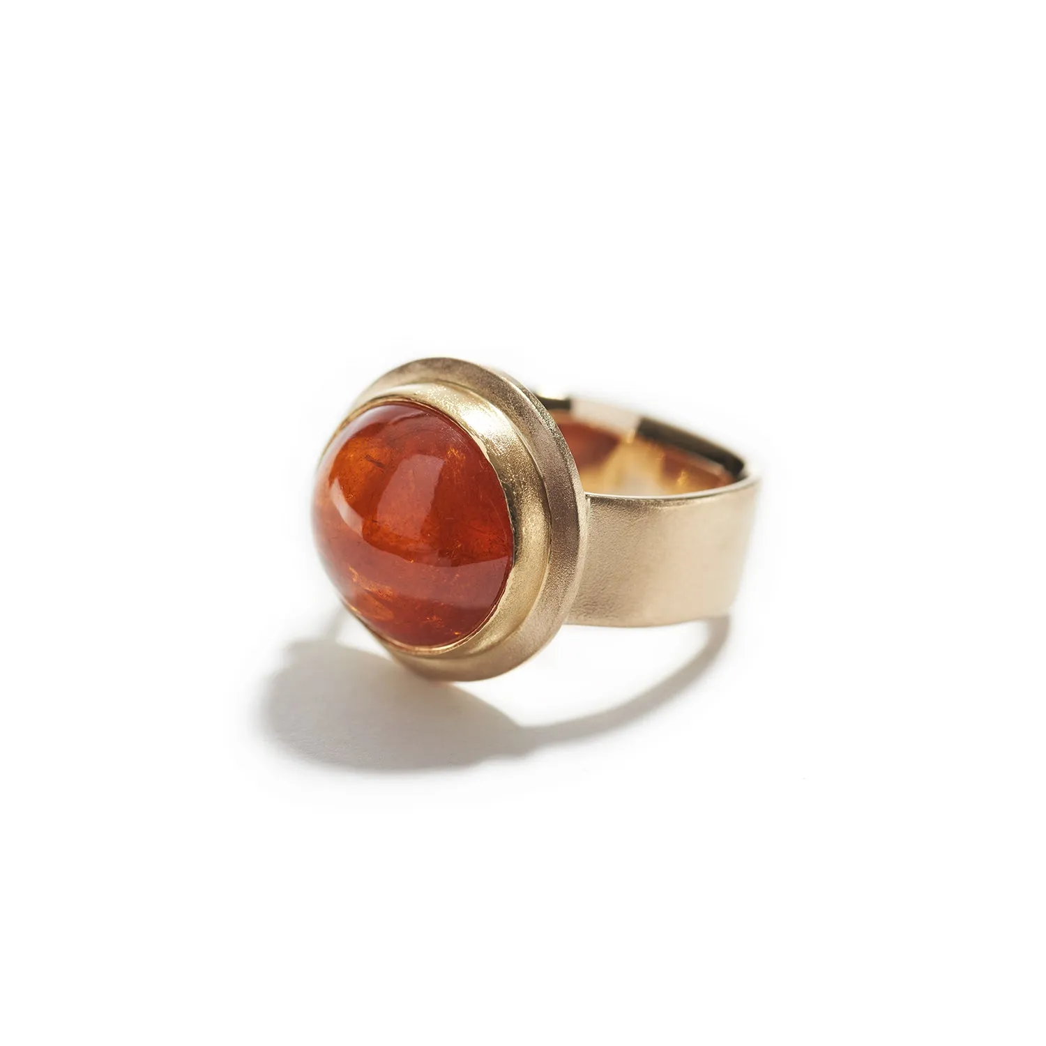 Gold & Spessartine Garnet Ring