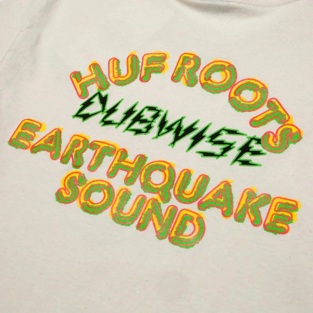 HUF HUFQUAKE SOUND S/S TEE-NATURAL