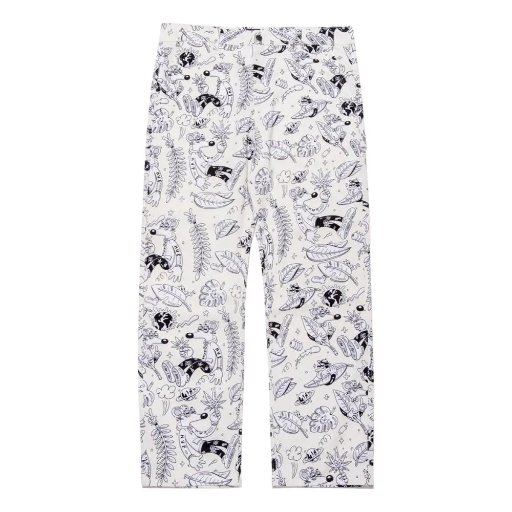 HUF STEVEN HARRINGTON PAINTER PANT-NATURAL