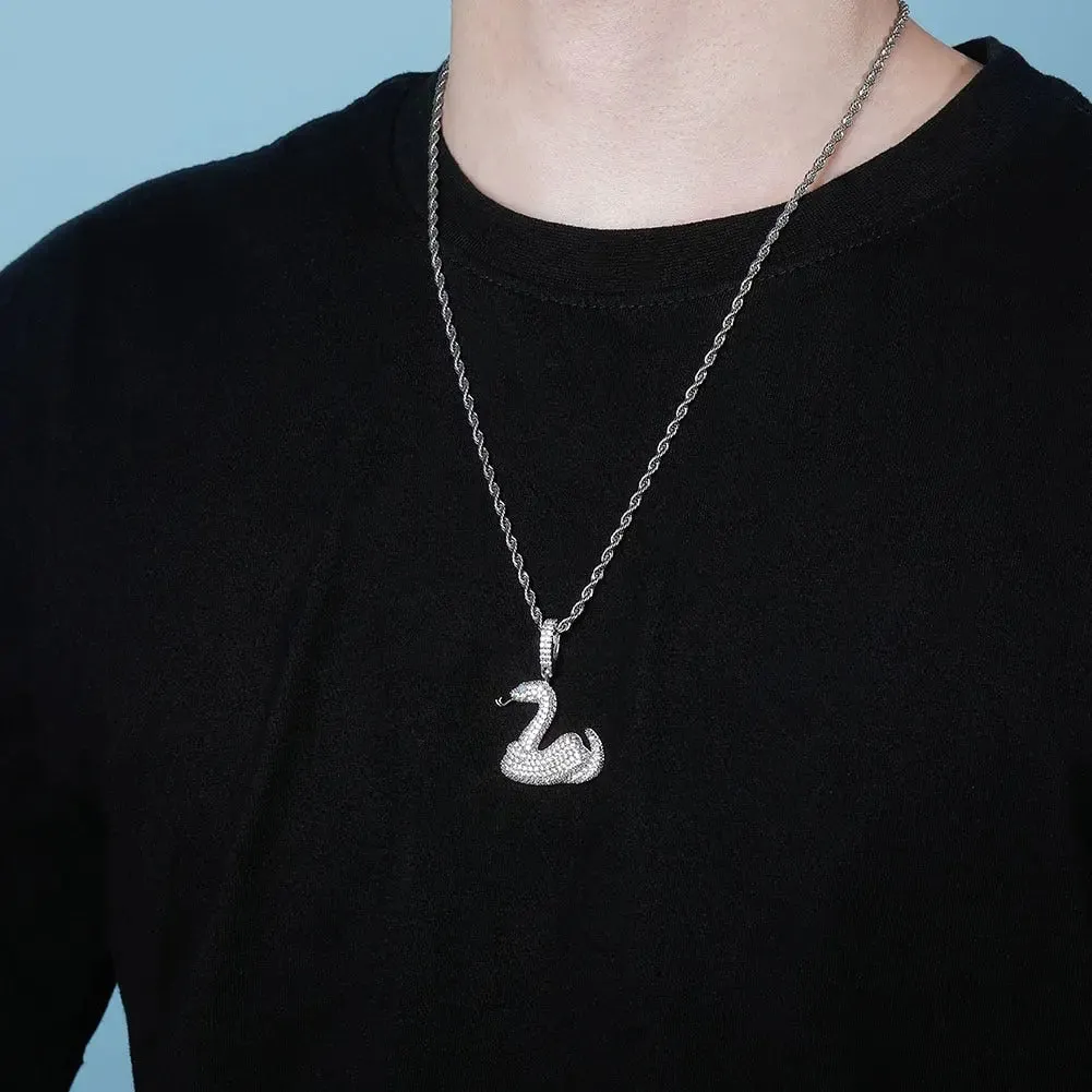 Iced Snake Pendant