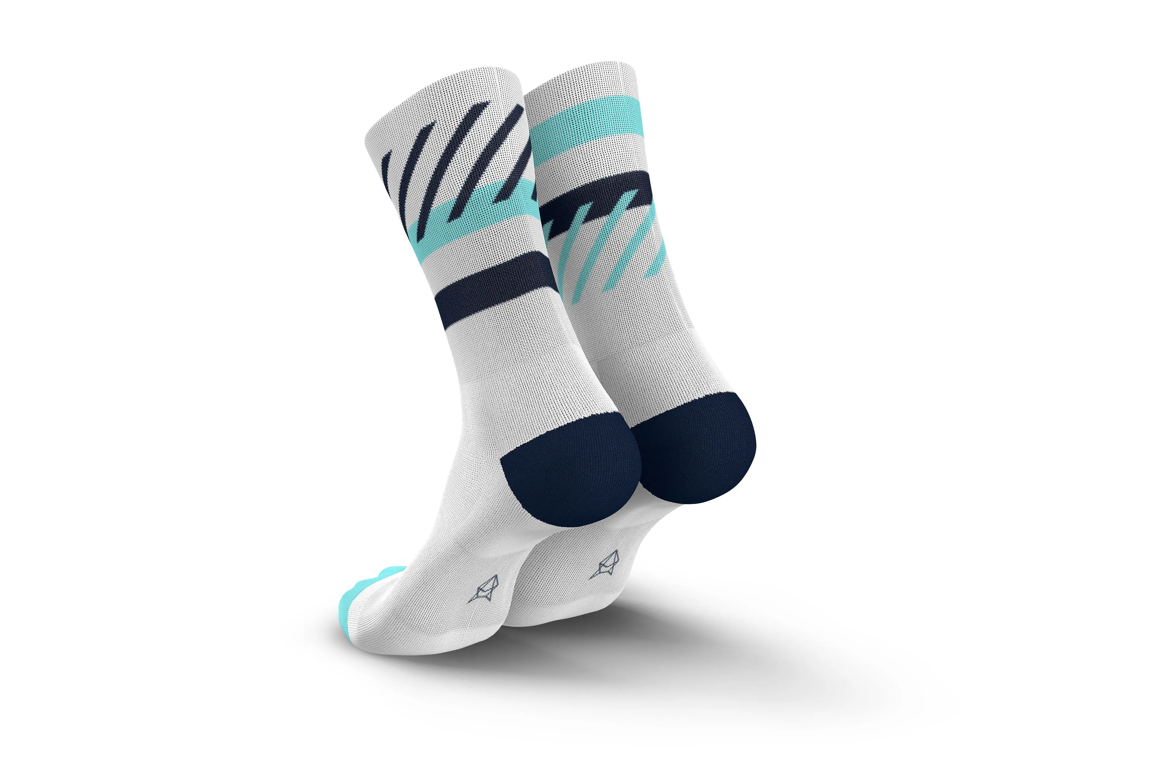 INCYLENCE Running Disrupts Navy Blue Mint Long Sock