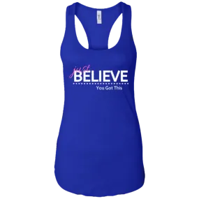 Just Believe Racerback Tank