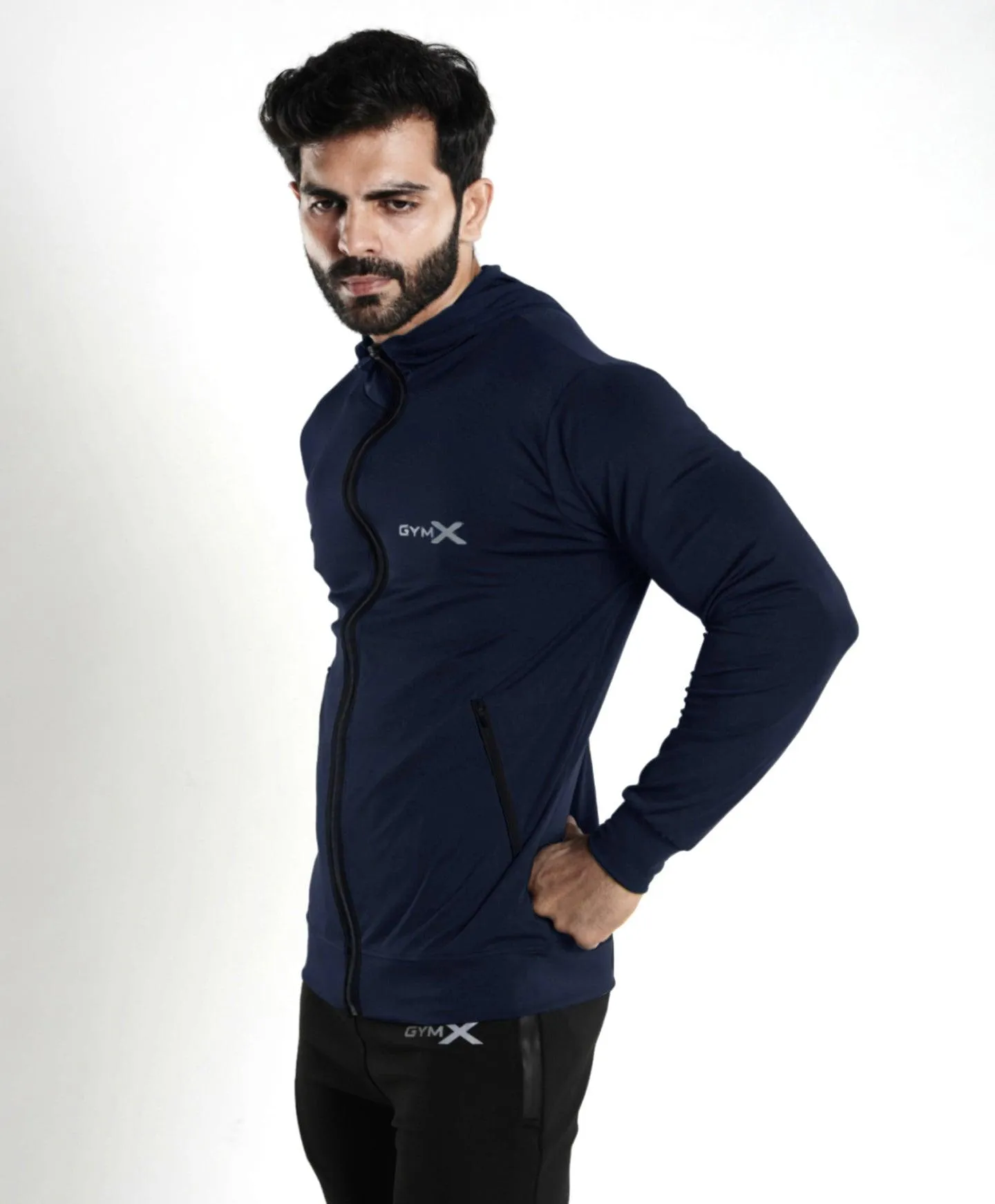 Lancer Muscle Fit Hoodie- Splendid Blue- Sale