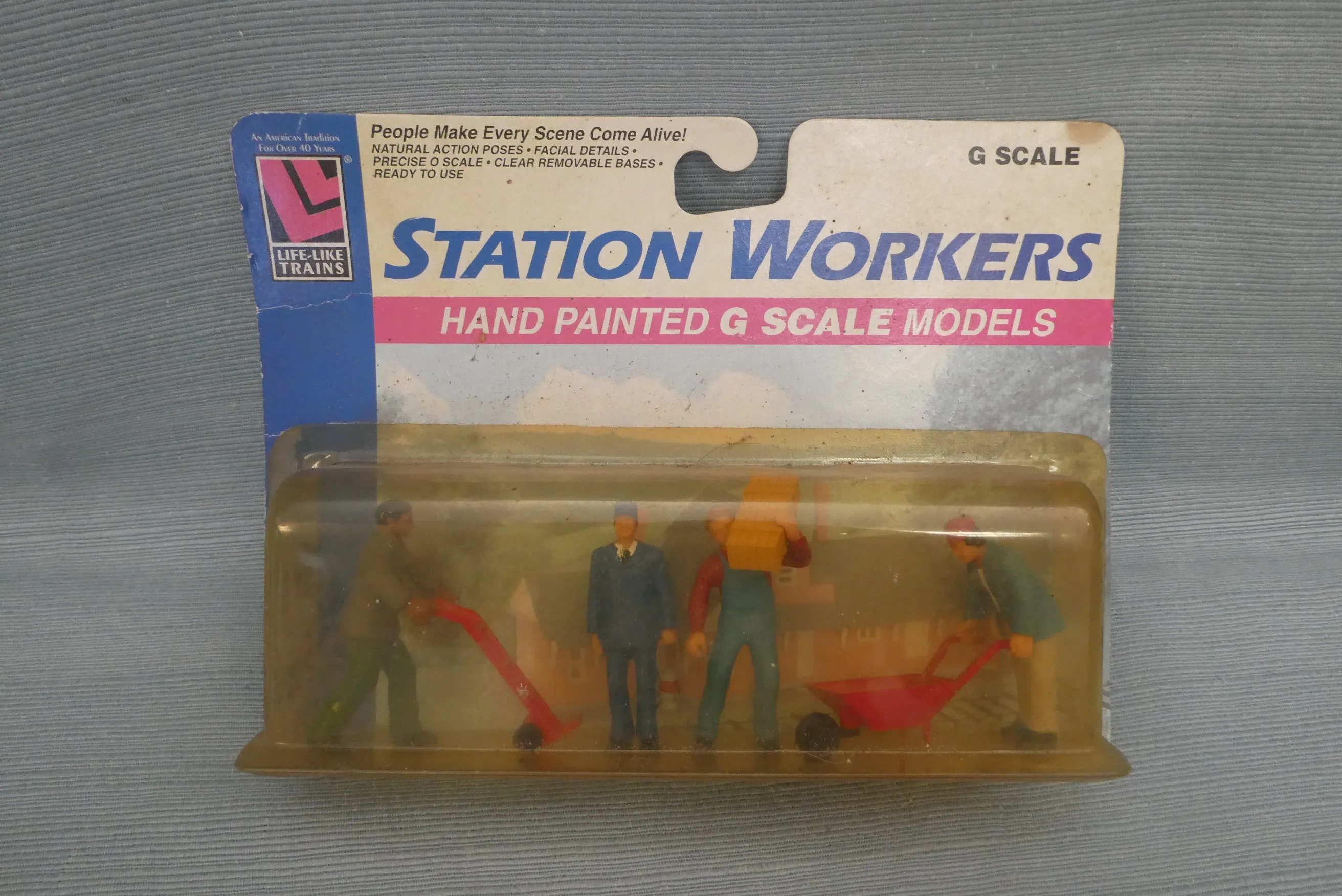 Life-Like Station Workers G Scale Train Models