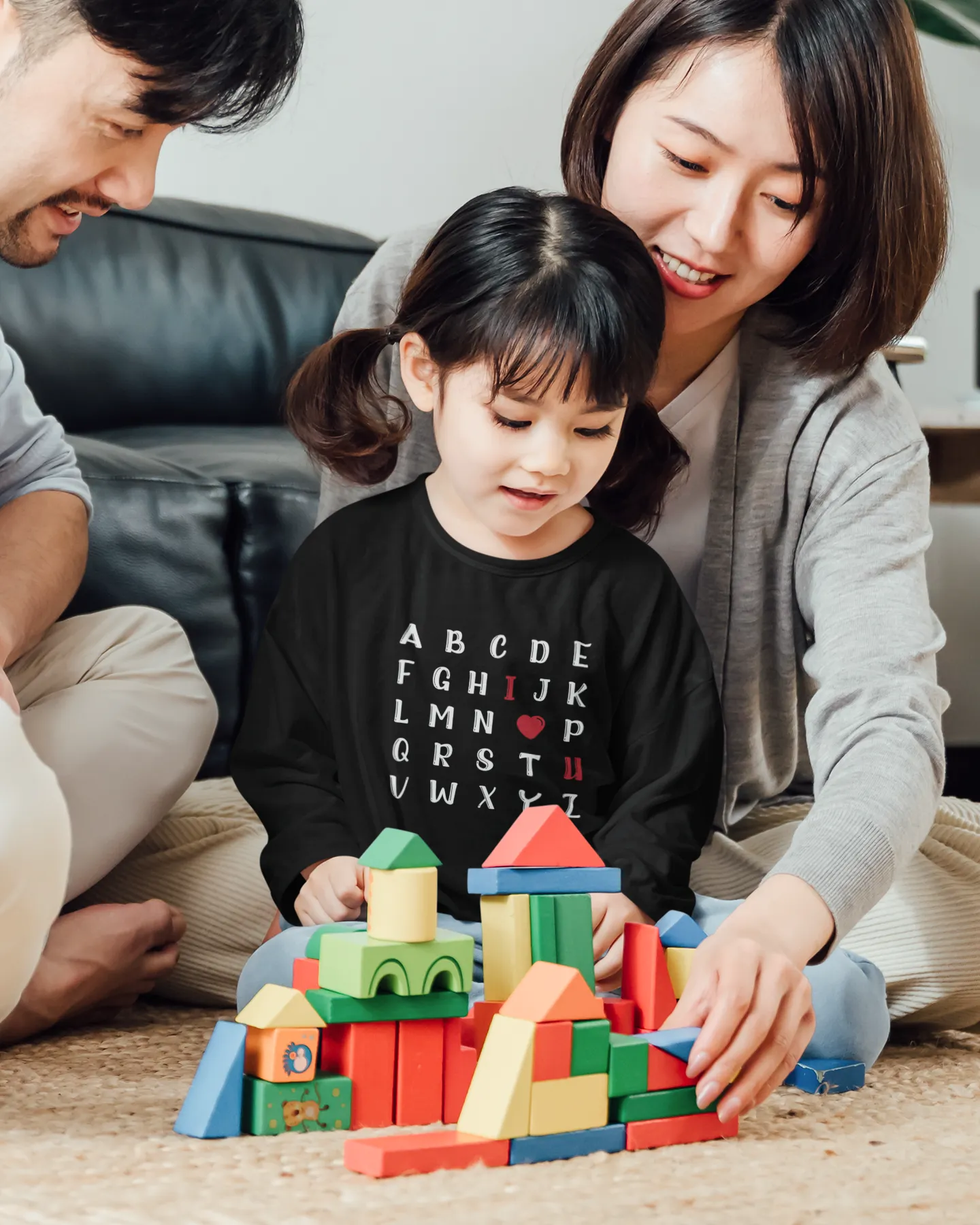 Long sleeved Childrens Valentine ABC