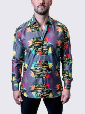 Maceoo Shirt | Fibonacci Mob Skull Multi