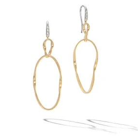 Marco Bicego 18k Yellow Gold Marrakech Onde Double Drop Earrings