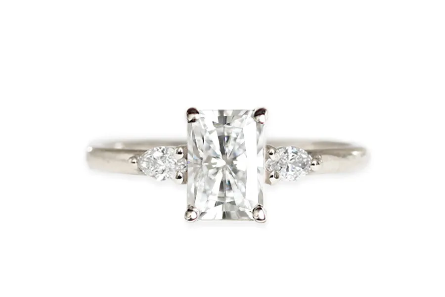 Marina Moissanite Ring