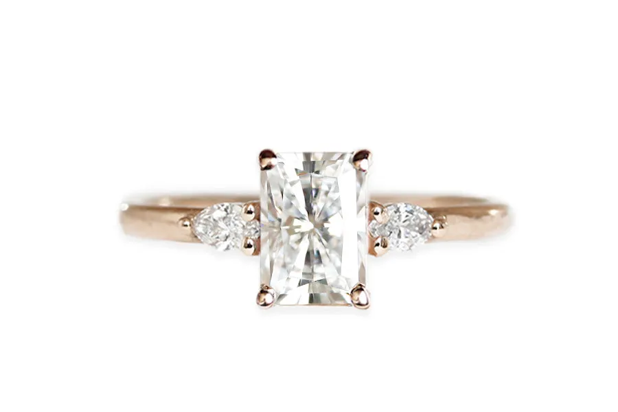 Marina Moissanite Ring