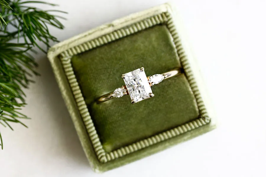 Marina Moissanite Ring