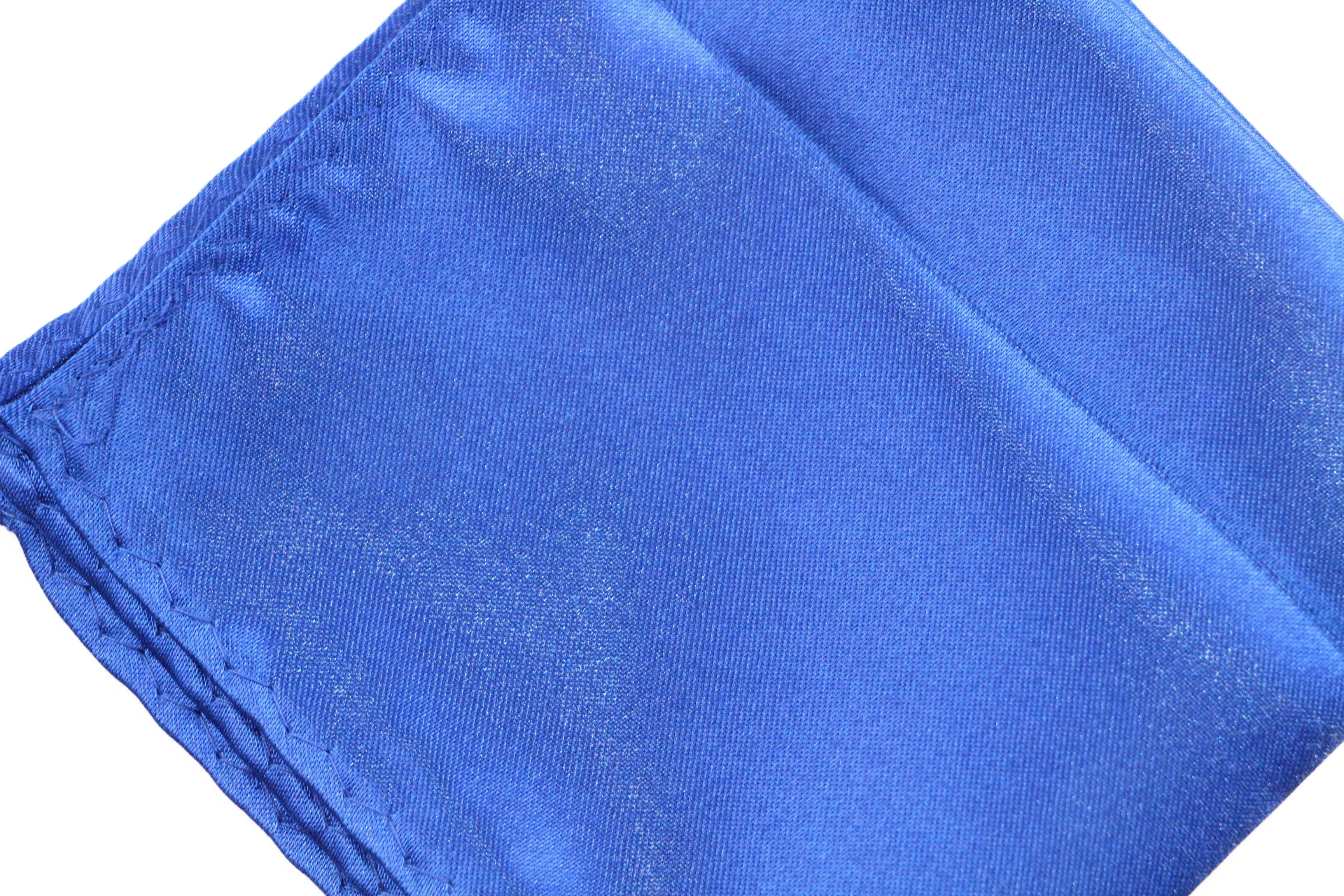 Mens Blue Pocket Square