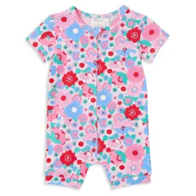 Milky Clothing Summer Blooms Zip Romper