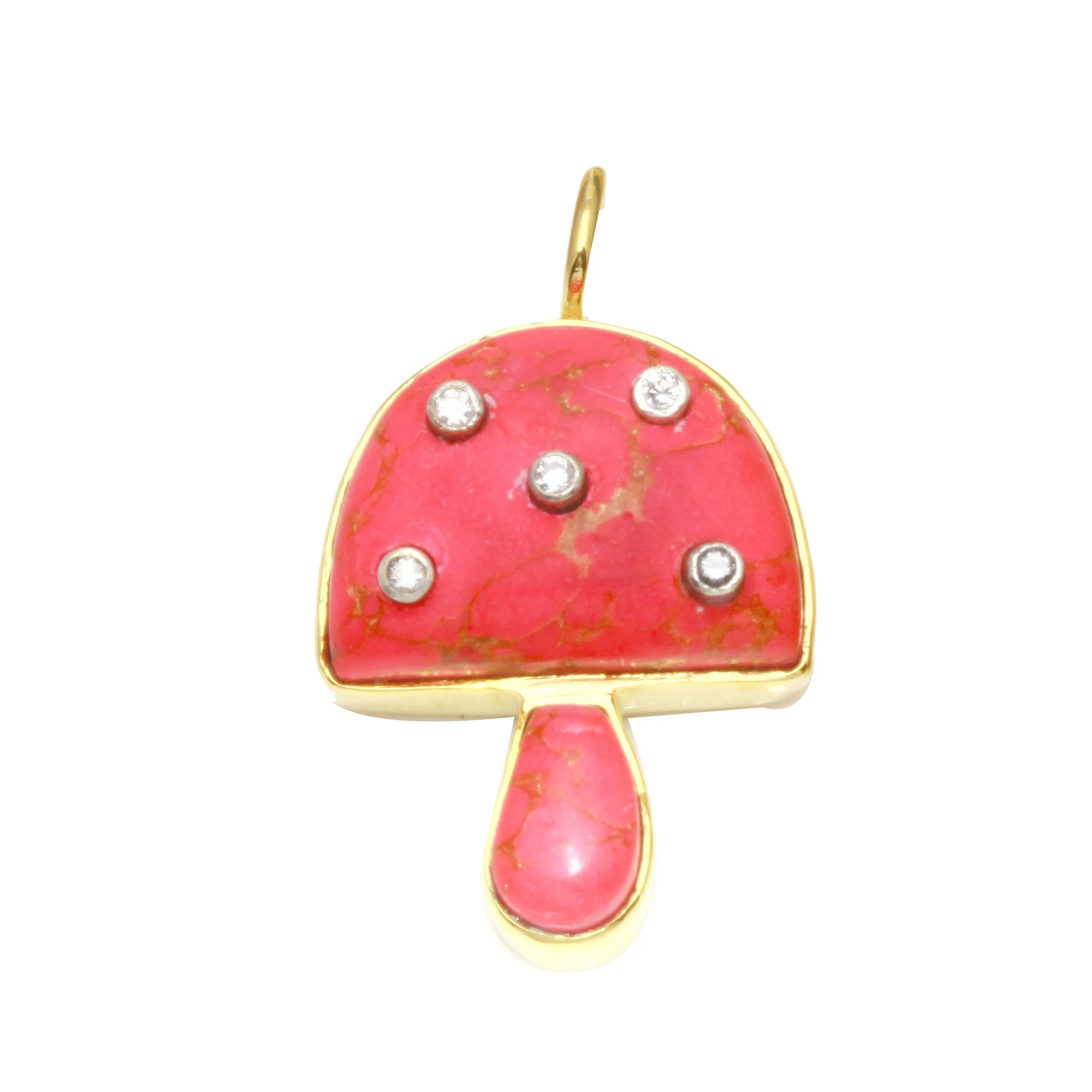 Mushroom Stone Charm