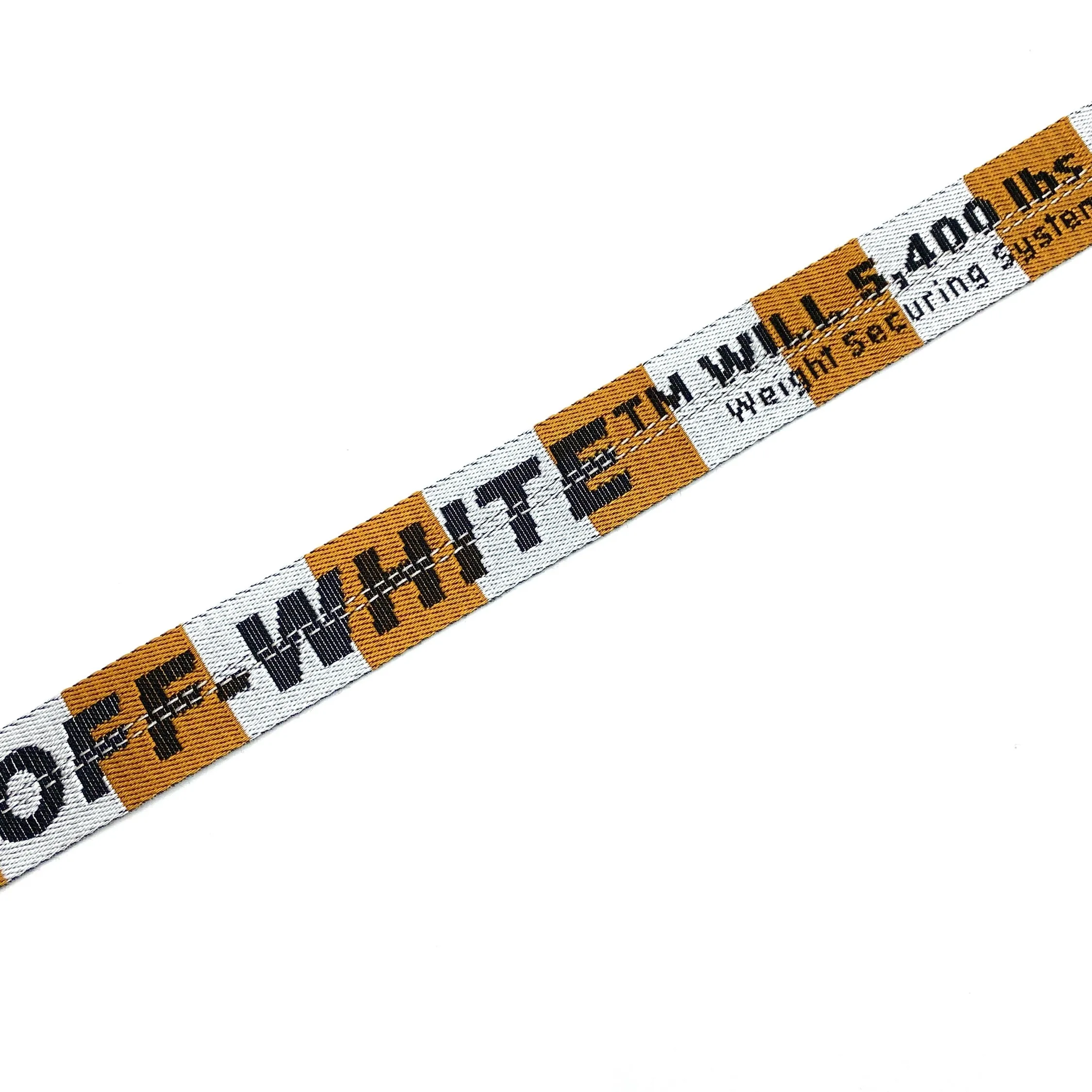 OFF-WHITE Virgil Abloh Figures of Speech Industrial Belt White Orange