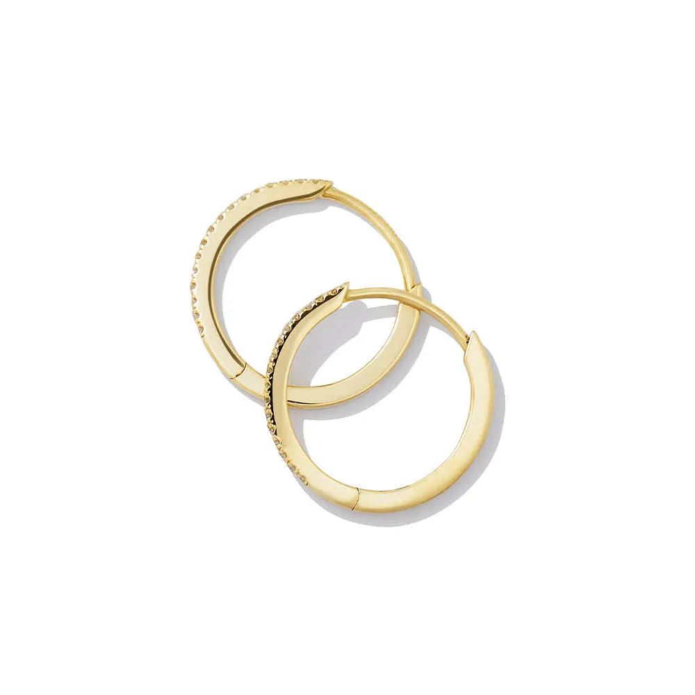 Pavé Lab Grown Diamond Small Hoop Earrings