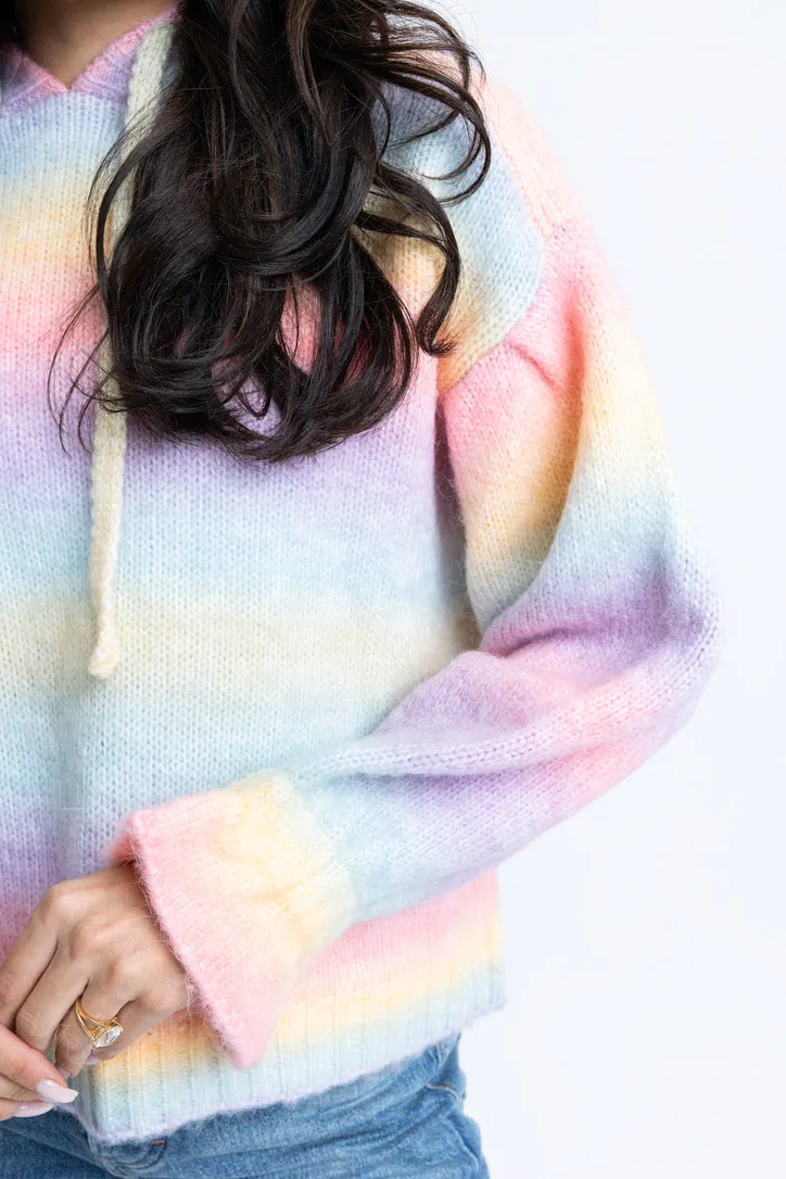 Rainbow Pastel Hoodie Sweater