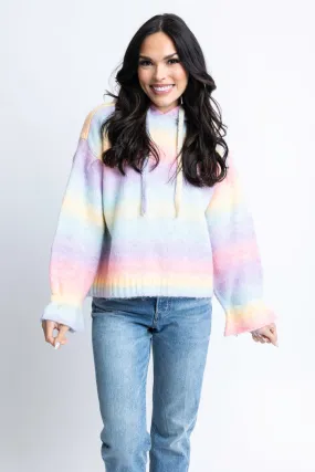 Rainbow Pastel Hoodie Sweater