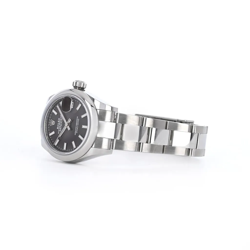 Rolex | 28mm Datejust, Gray Dial, Stainless Steel Oyster Bracelet - 279160