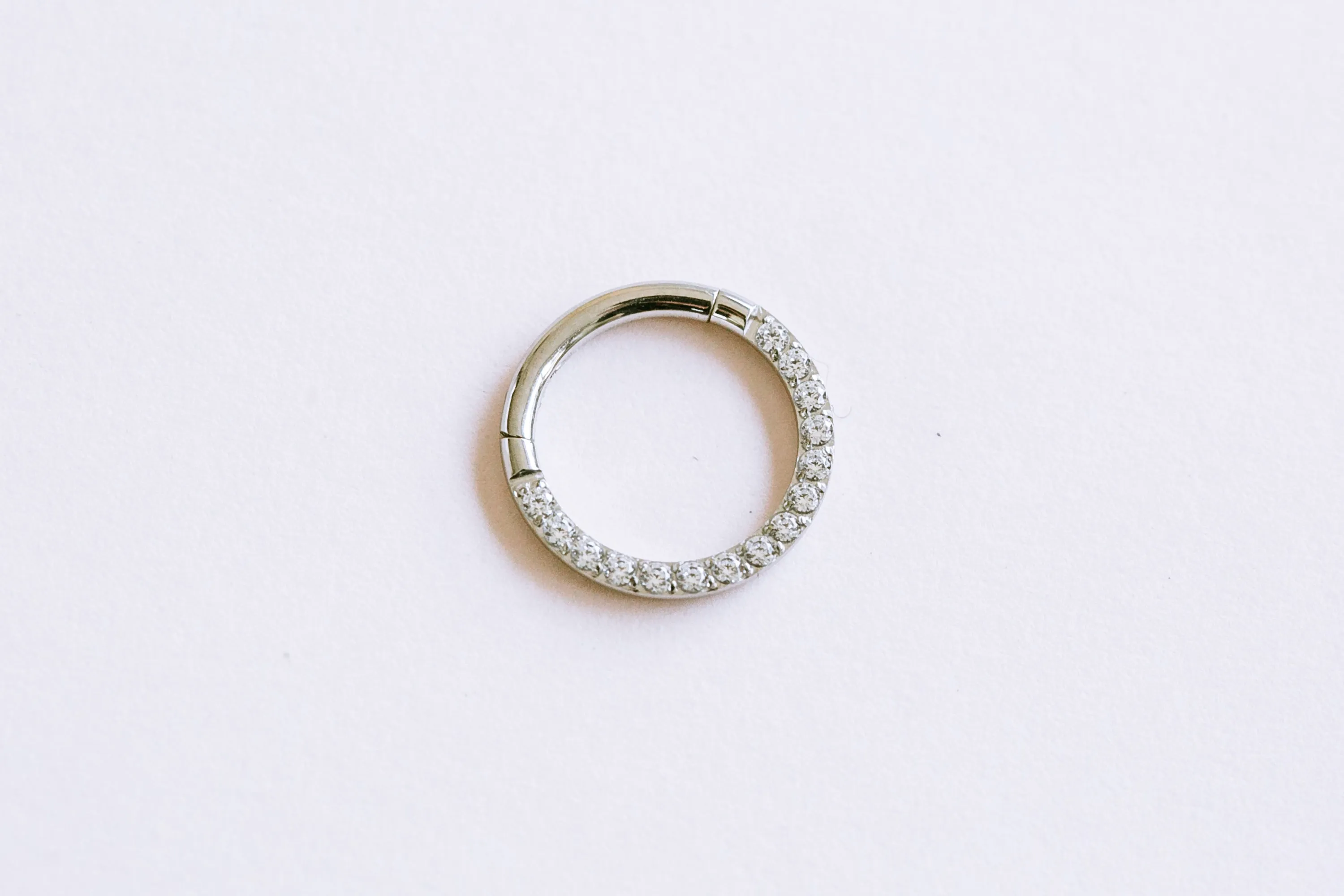 Round Daith Septum Nostril Nose Clicker Segment Hoop Ring