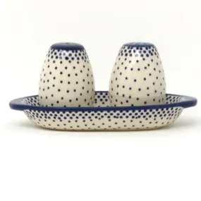 Salt & Pepper Set w/Tray in Simple Elegance