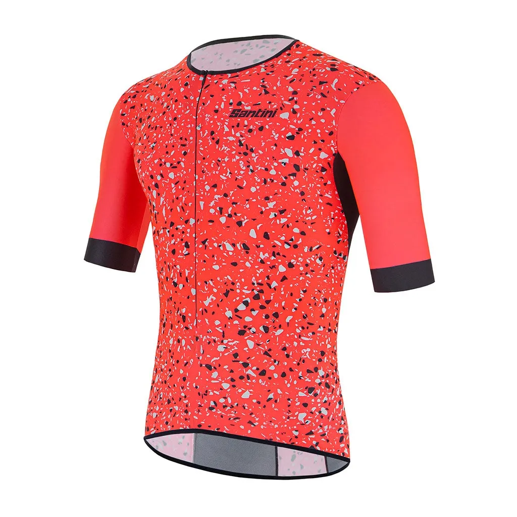 Santini Sleek Pietra Triathlon Aero Jersey - Granatina