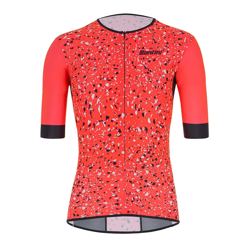 Santini Sleek Pietra Triathlon Aero Jersey - Granatina