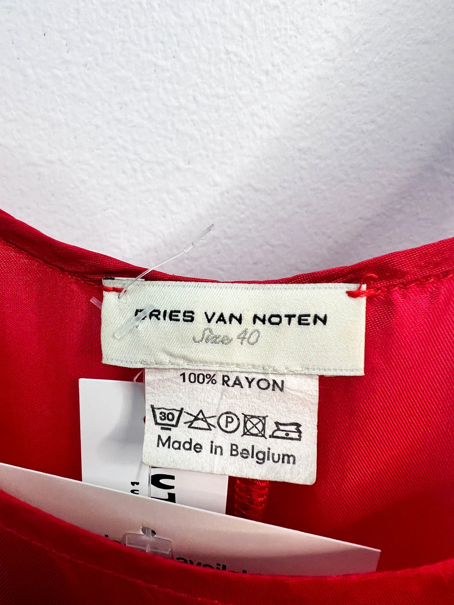 Size 12 (40) - Dries Van Noten Red Slip Dress